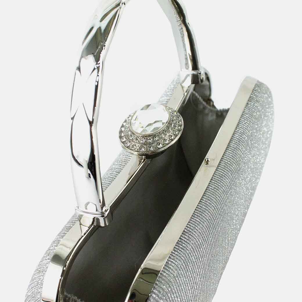 CARTERA DE NOCHE 872 MUJER PLATEADO MAILEA - 9