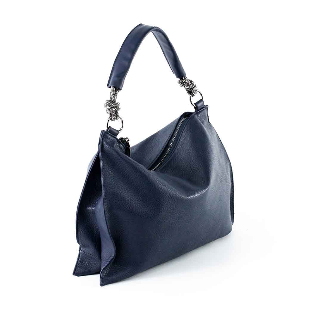 CARTERA ECOCUERO POROSA 524 MUJER AZUL MAILEA - 2