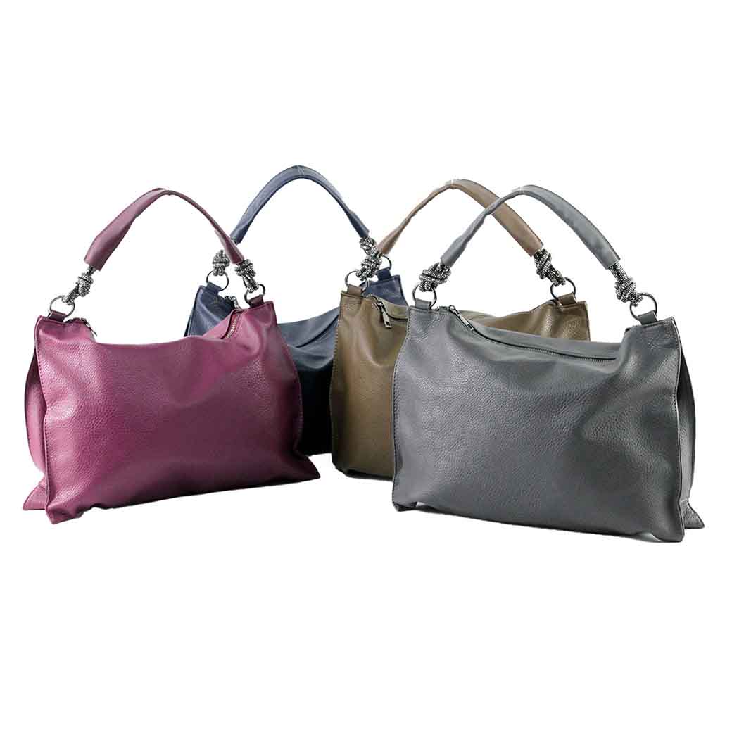 CARTERA ECOCUERO POROSA 524 MUJER AZUL MAILEA - 5