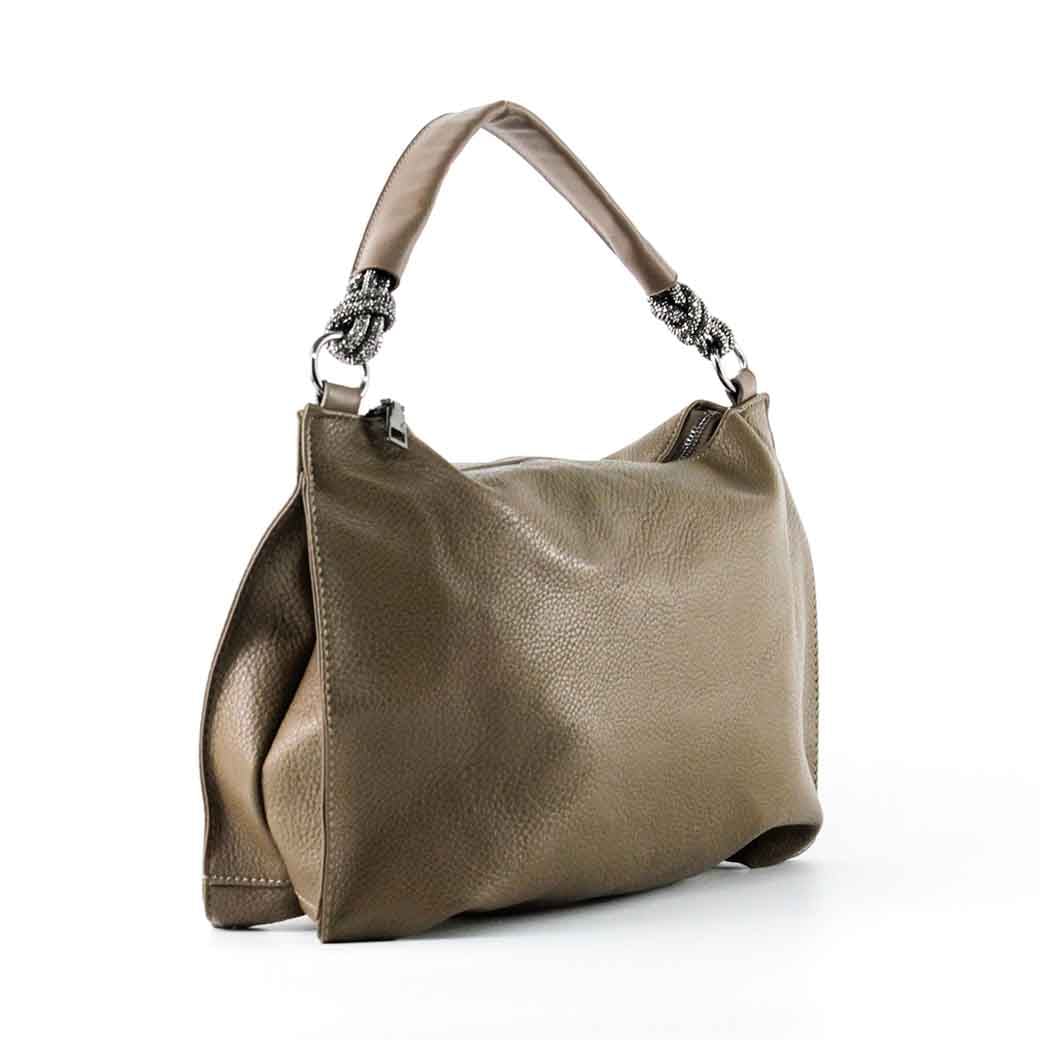 CARTERA ECOCUERO POROSA 524 MUJER KHAKI MAILEA - 2