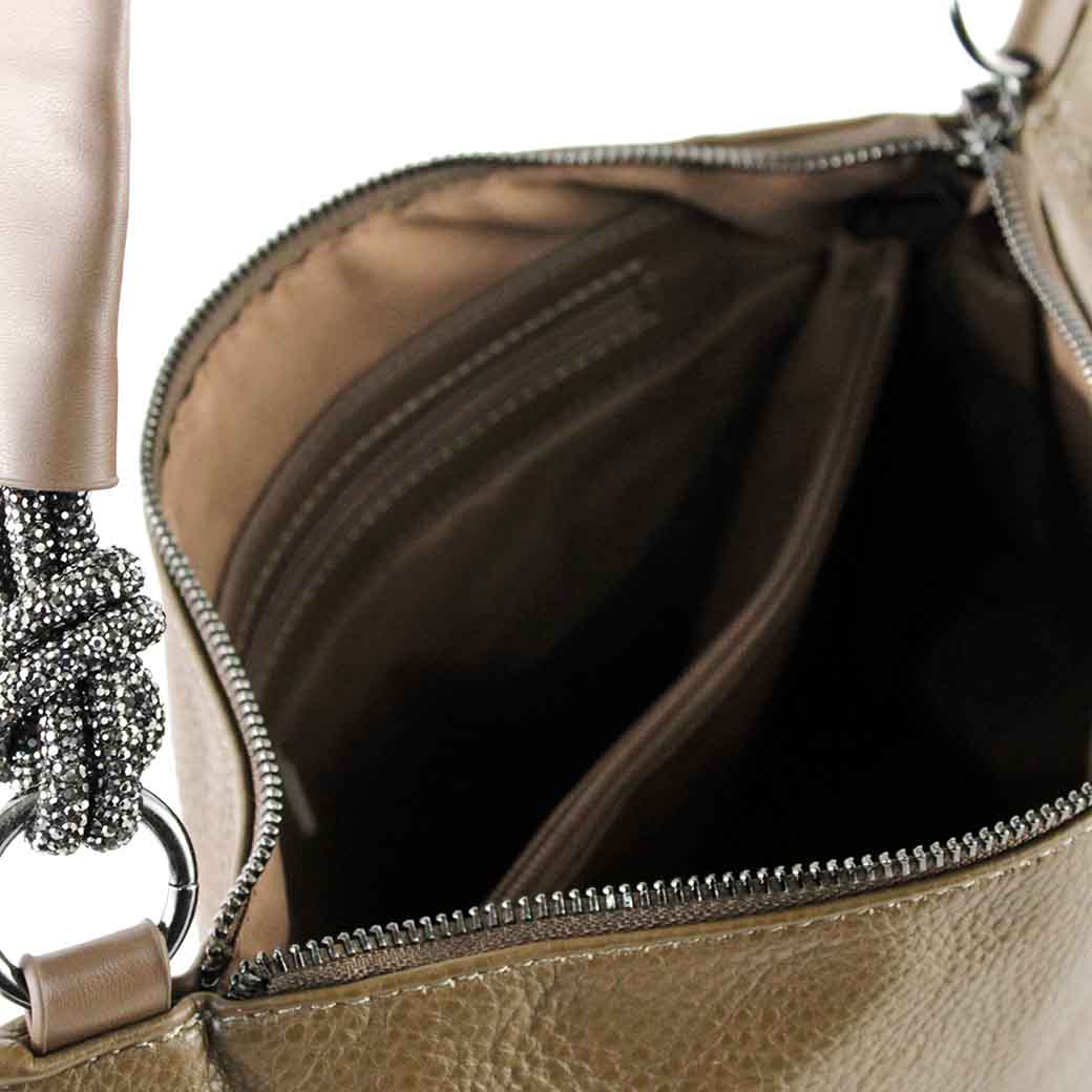 CARTERA ECOCUERO POROSA 524 MUJER KHAKI MAILEA - 5