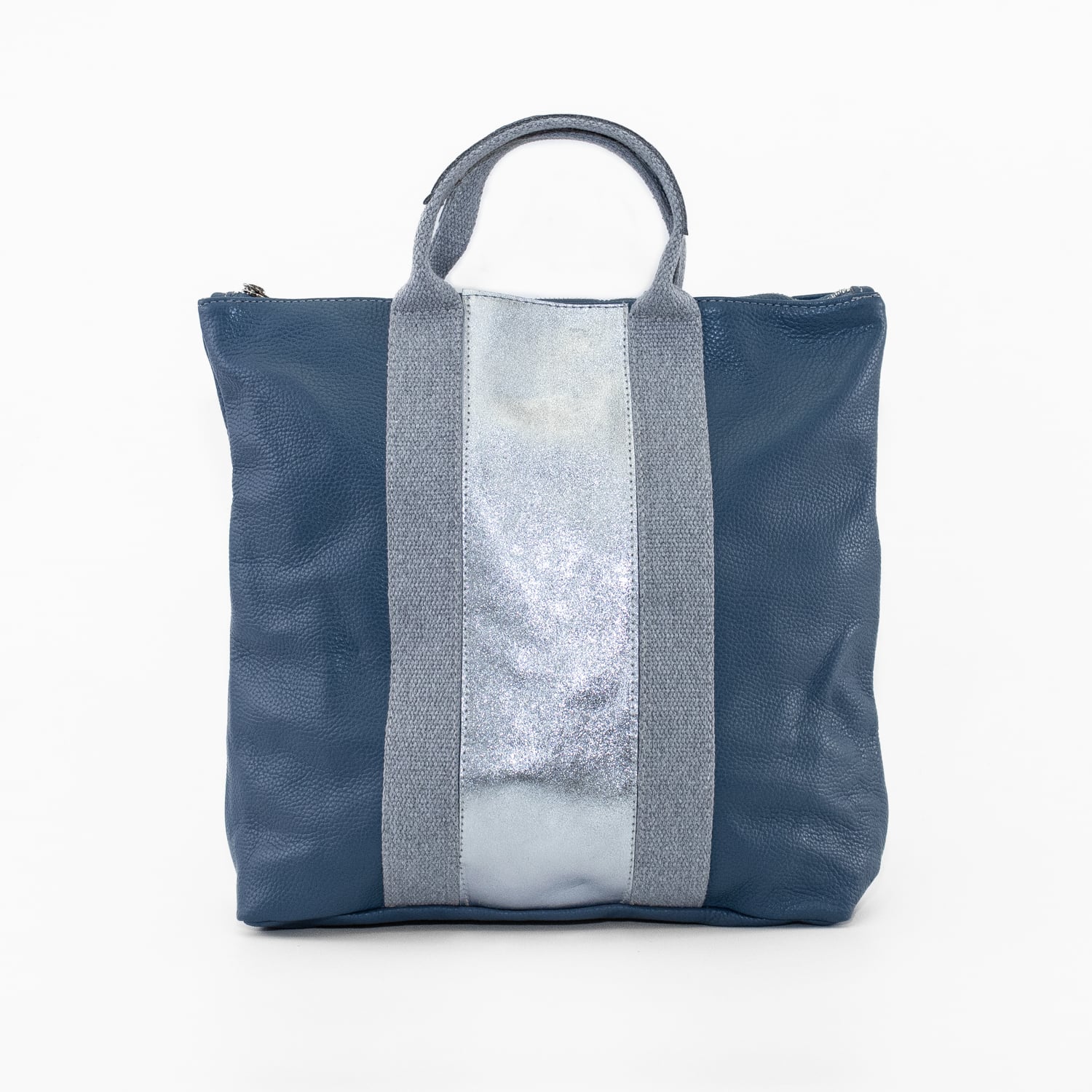MOCHILA LABRADOR CON FRANJAS JEANS - 1