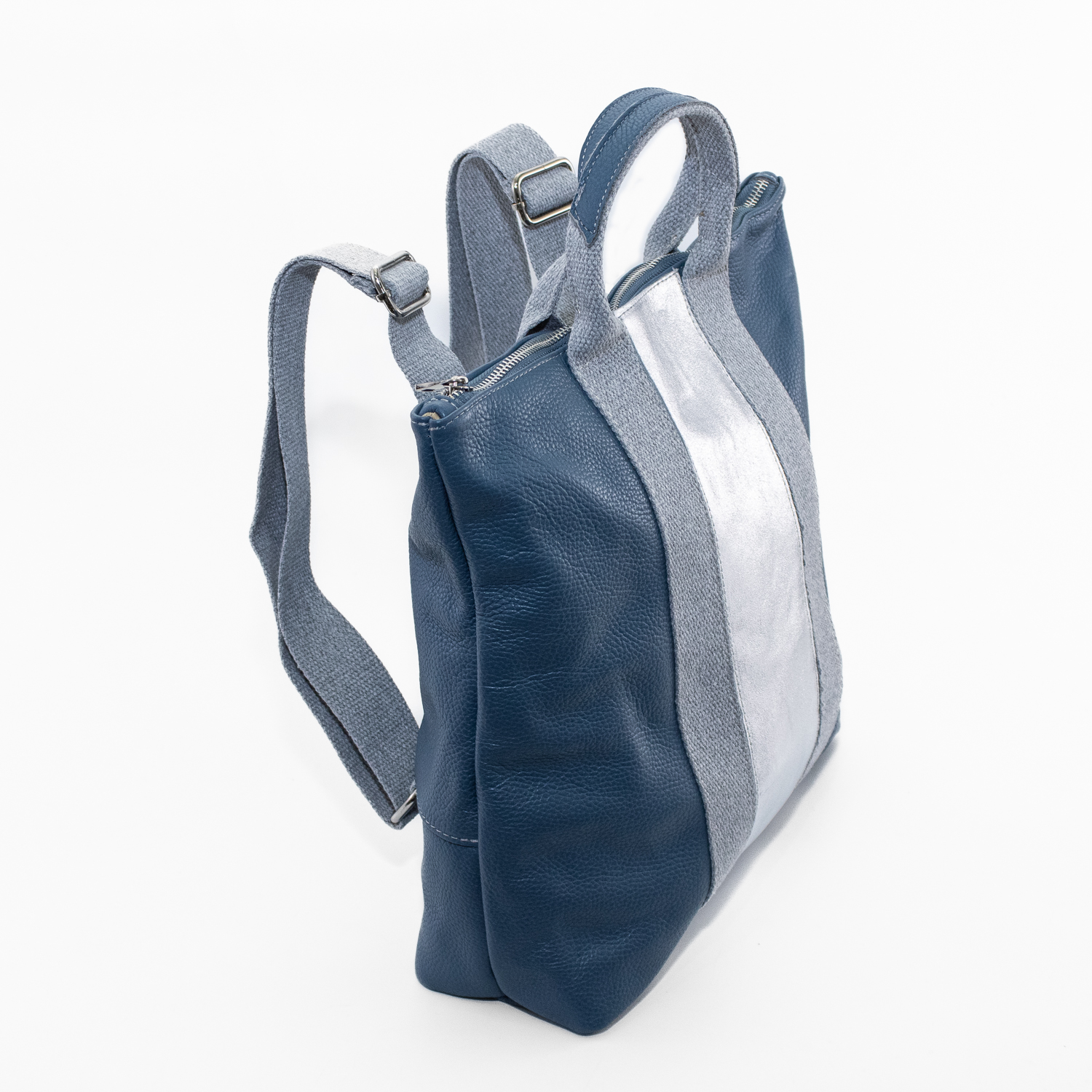 MOCHILA LABRADOR CON FRANJAS JEANS - 2