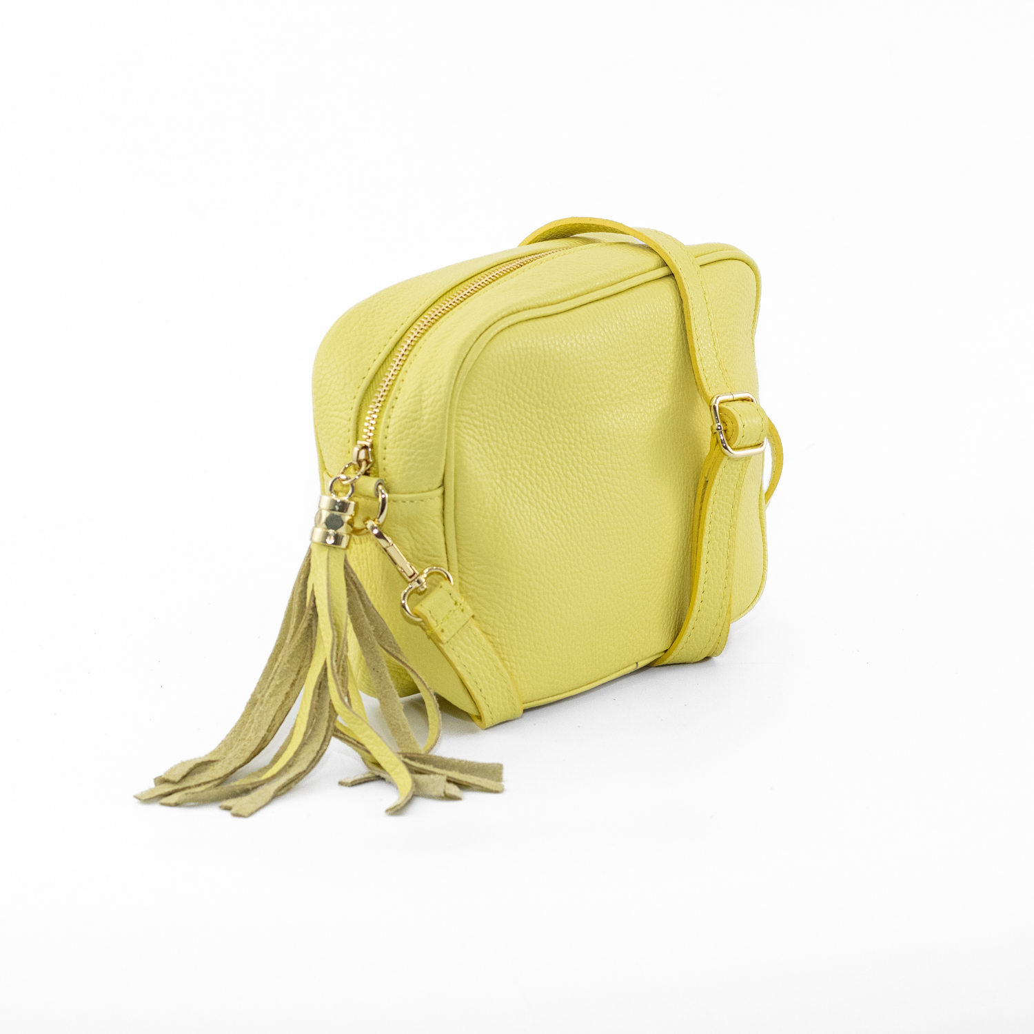CARTERA CUERO RECTANGULAR LISA AMARILLO - 2