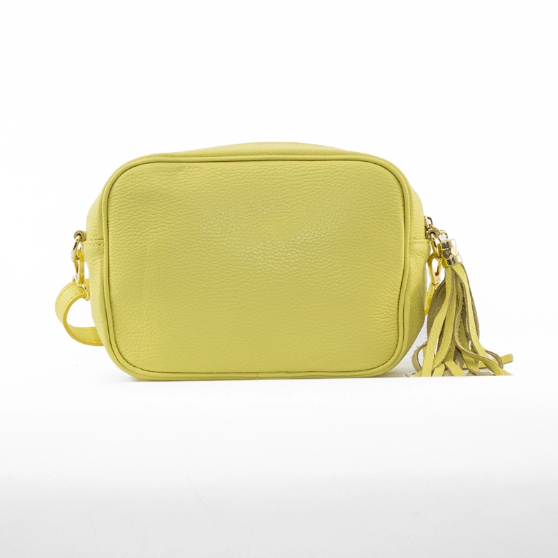 CARTERA CUERO RECTANGULAR LISA AMARILLO - 3