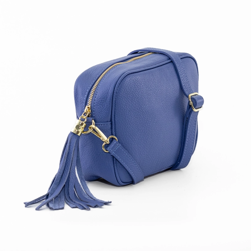 CARTERA CUERO RECTANGULAR LISA LILA - 2