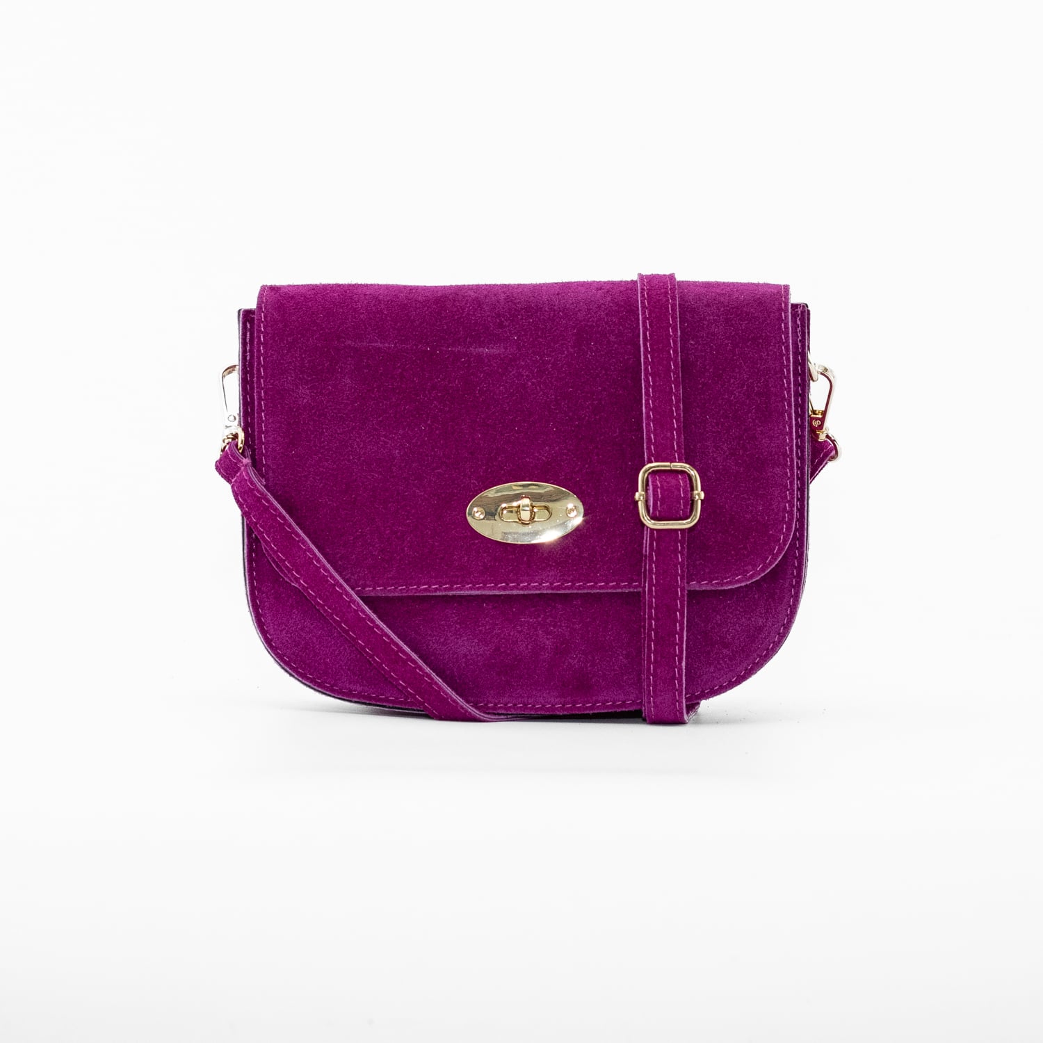 CARTERA RENO CON CERROJO FUSCIA - 1