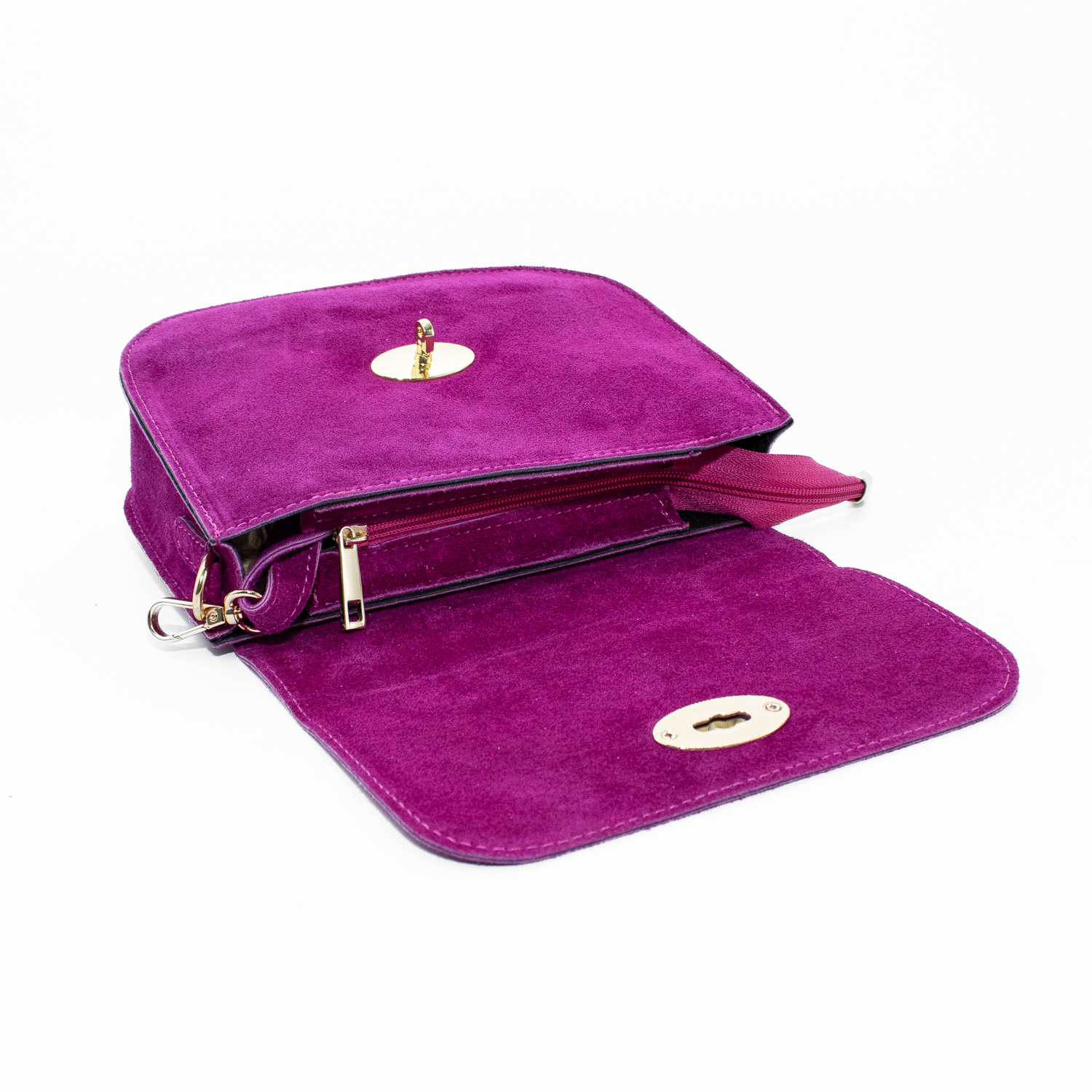 CARTERA RENO CON CERROJO FUSCIA - 4