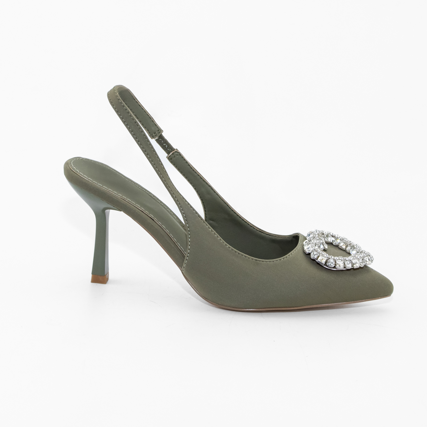 STILETTO ABIERTO APLICACION STRASS AZUL MAILEA - 1