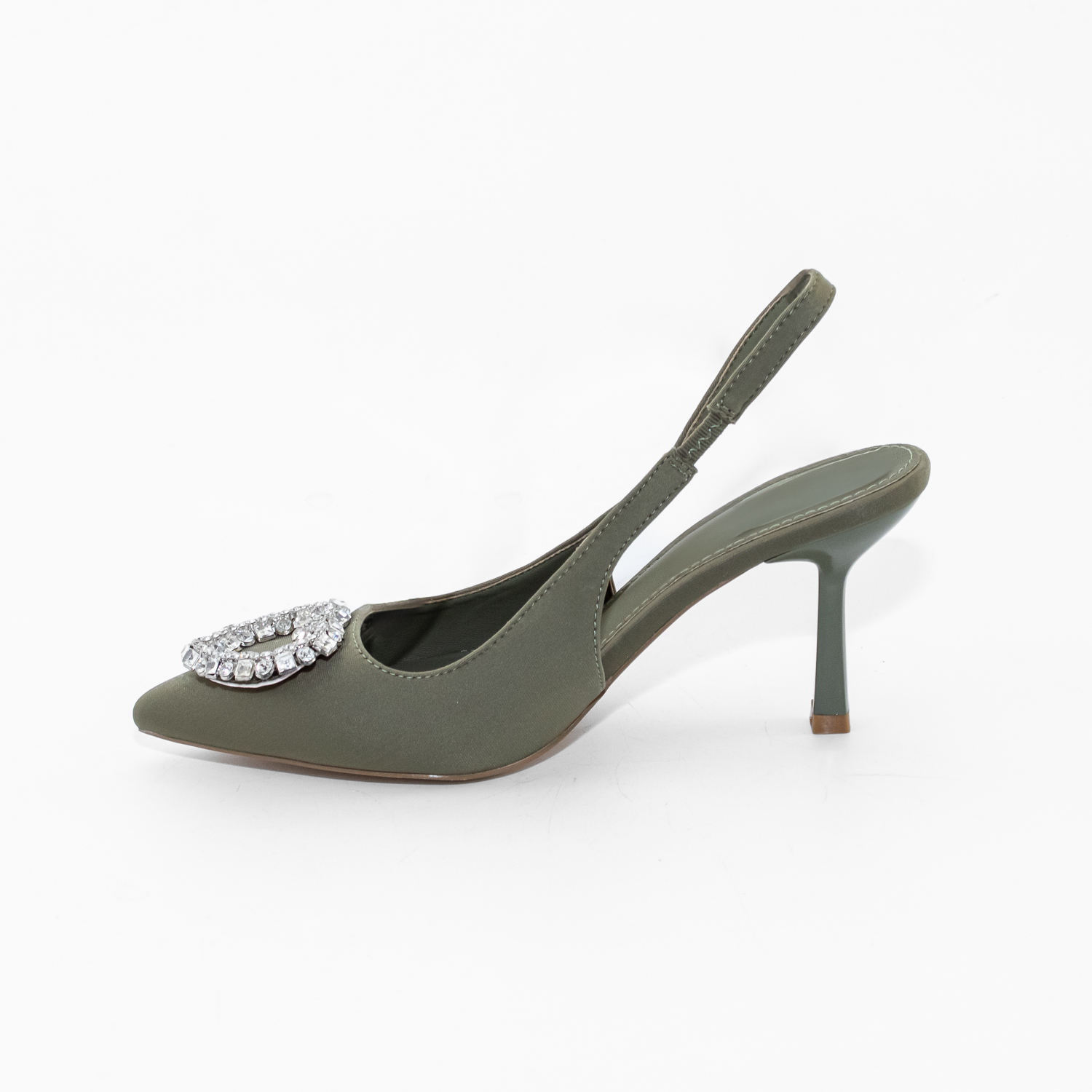 STILETTO ABIERTO APLICACION STRASS AZUL MAILEA - 3