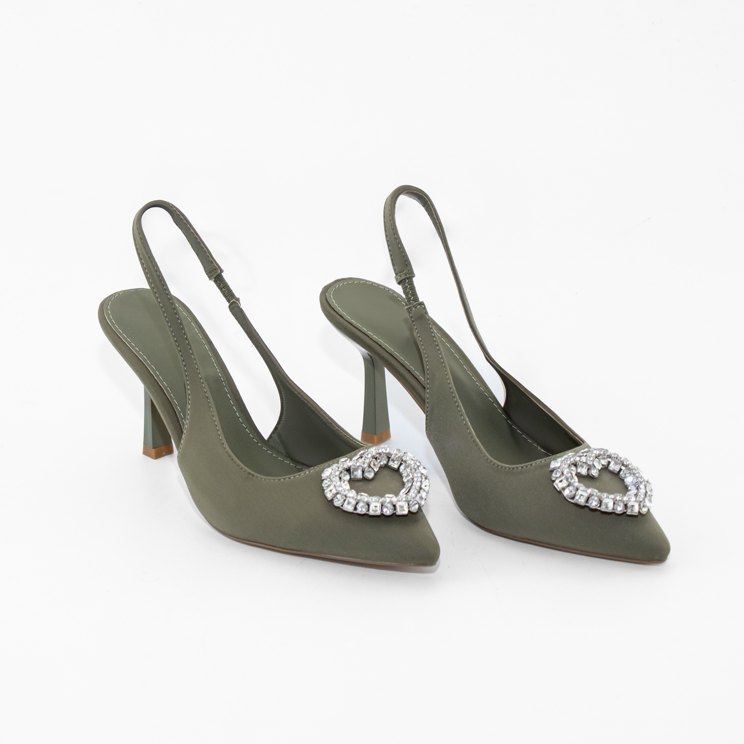 STILETTO ABIERTO APLICACION STRASS AZUL MAILEA - 4