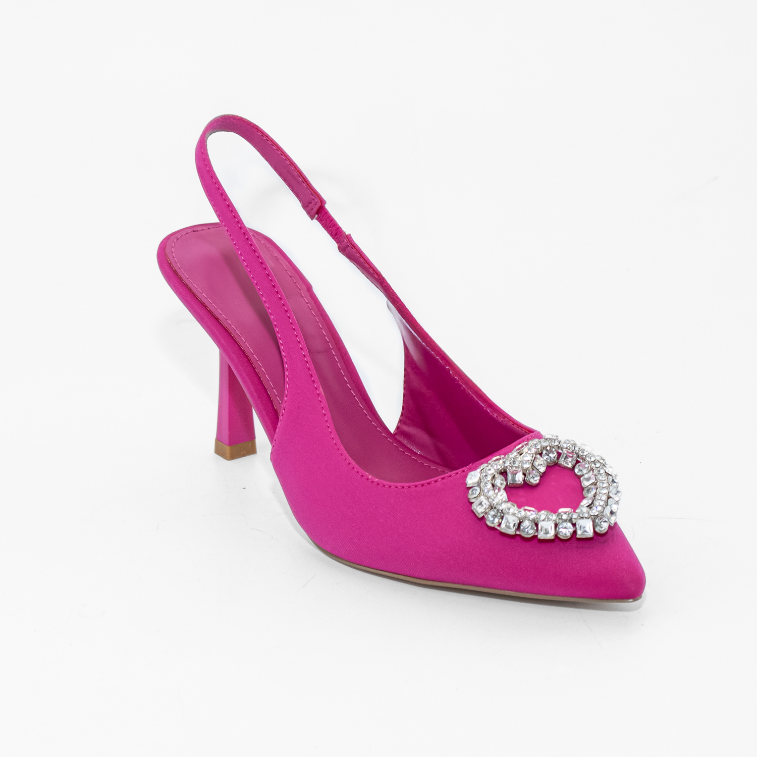 STILETTO ABIERTO APLICACION STRASS FUCSIA MAILEA - 2