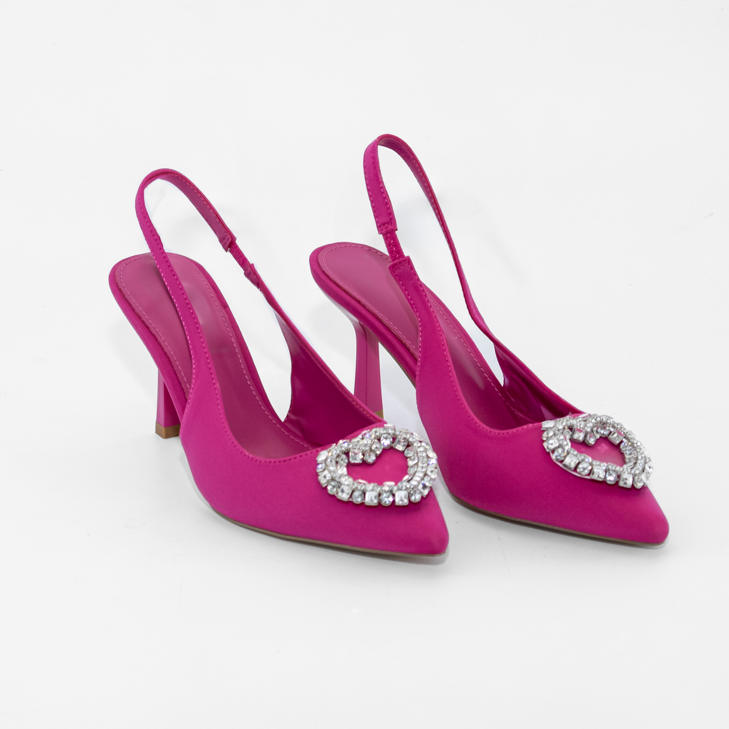 STILETTO ABIERTO APLICACION STRASS FUCSIA MAILEA - 4