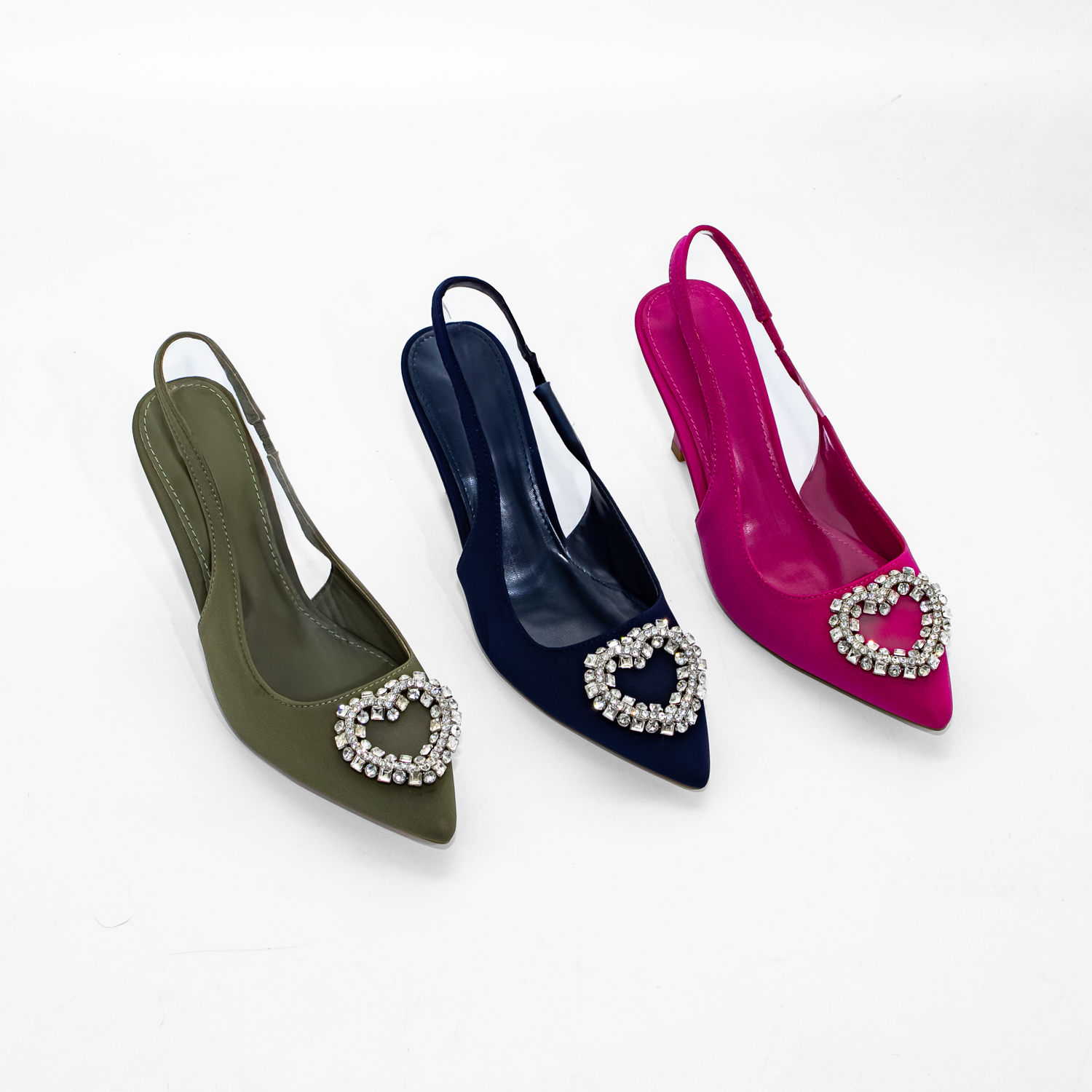 STILETTO ABIERTO APLICACION STRASS FUCSIA MAILEA - 5