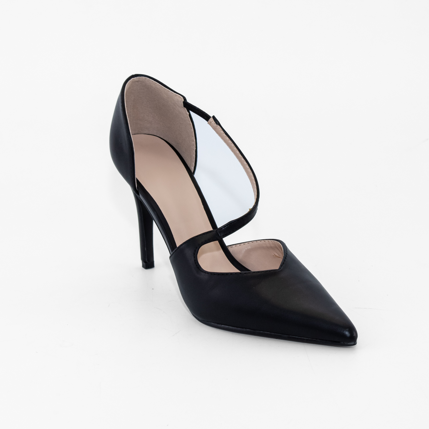 STILETTO CERRADO C/CORREA FRONTAL NEGRO MAILEA - 2