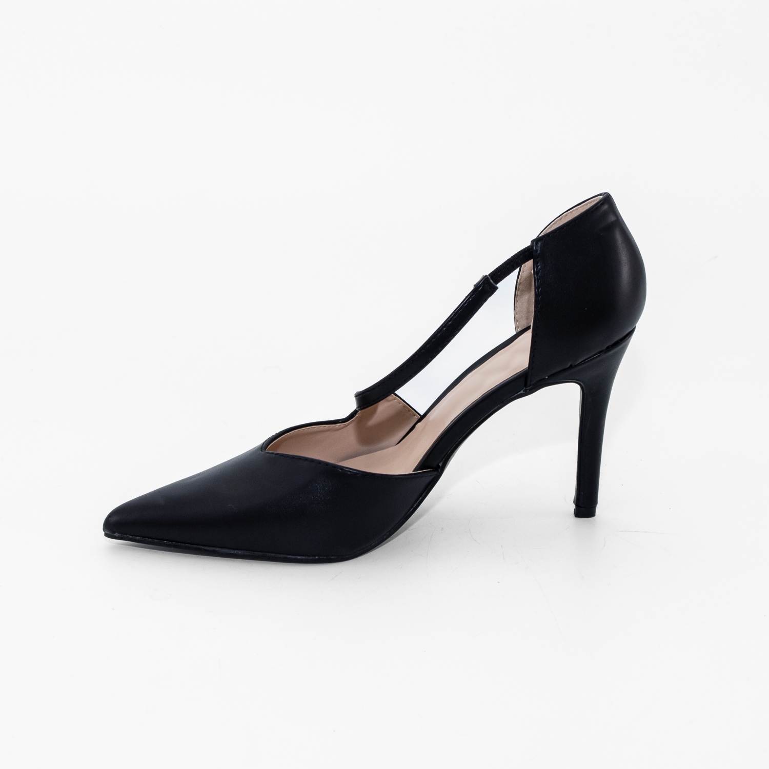 STILETTO CERRADO C/CORREA FRONTAL NEGRO MAILEA - 3