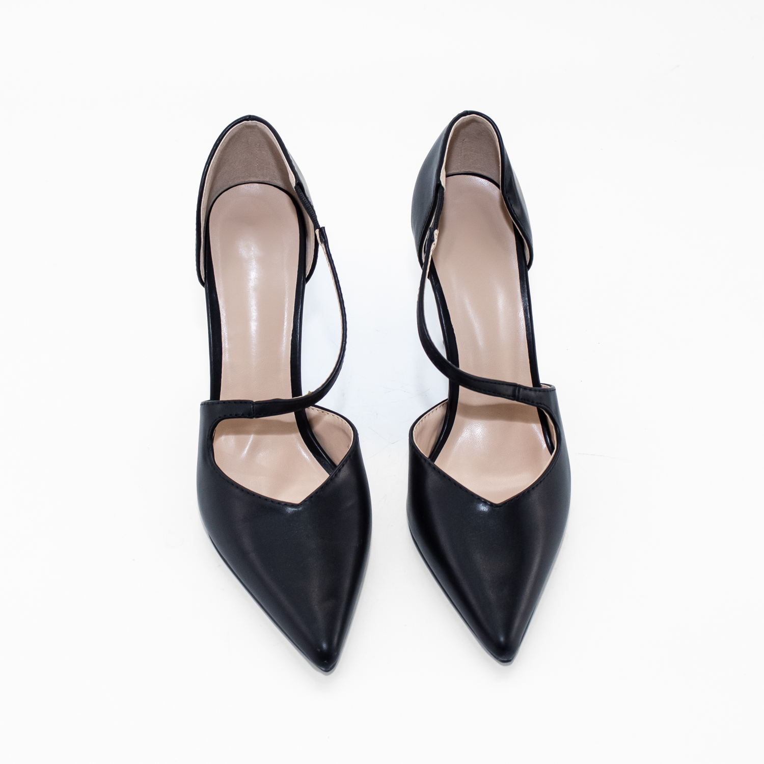 STILETTO CERRADO C/CORREA FRONTAL NEGRO MAILEA - 5