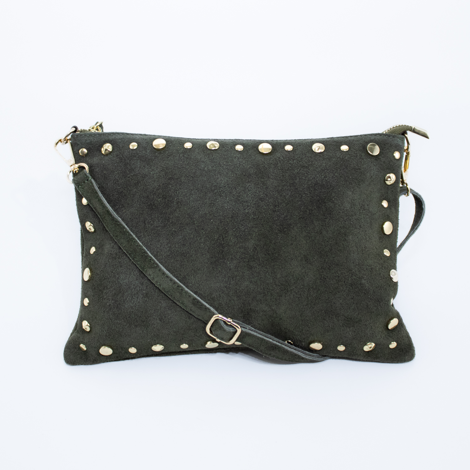 BANDOLERA RENO CON REMACHES GRIS MAILEA - 1