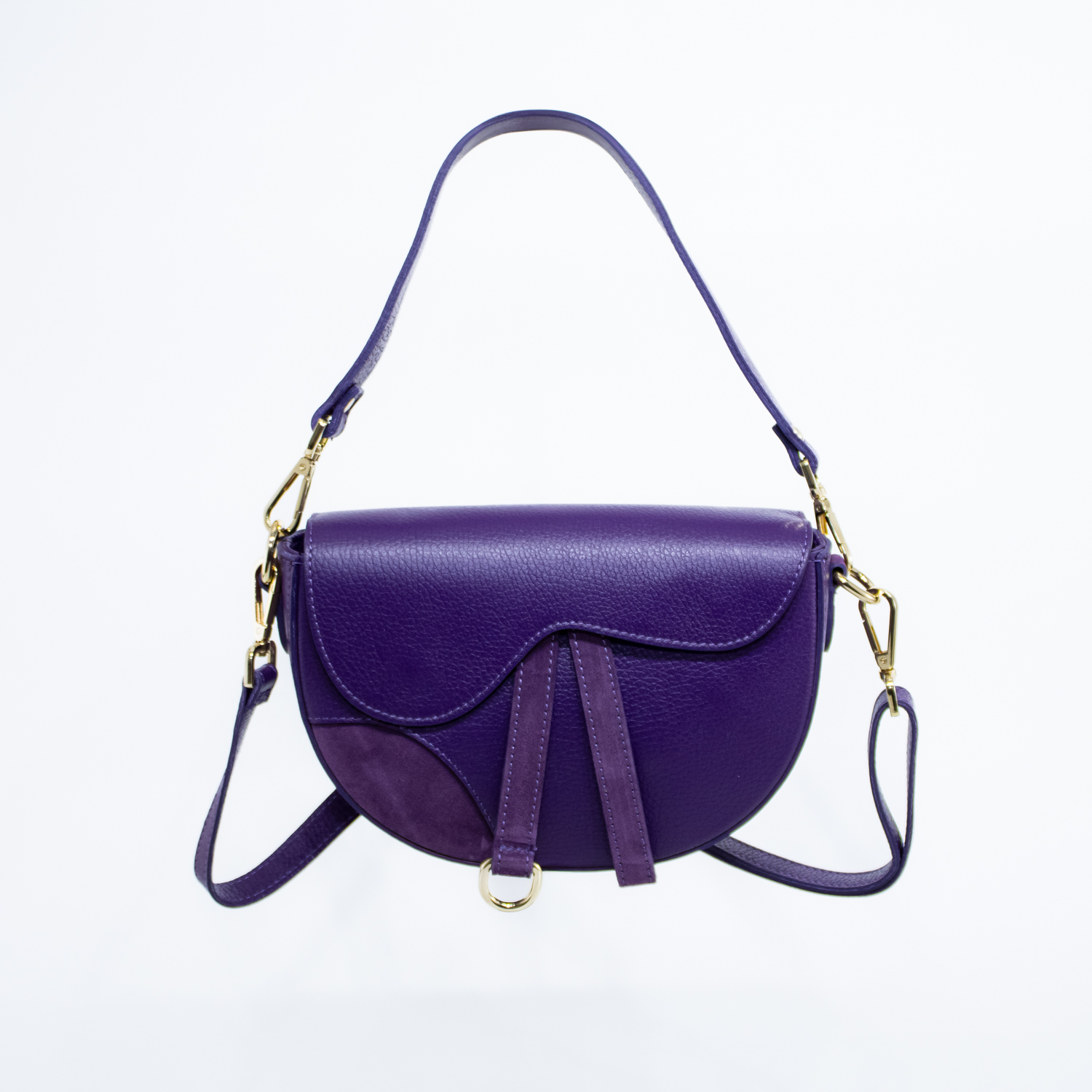 CARTERA CUERO CON DETALLES RENO MORADO MAILEA - 1