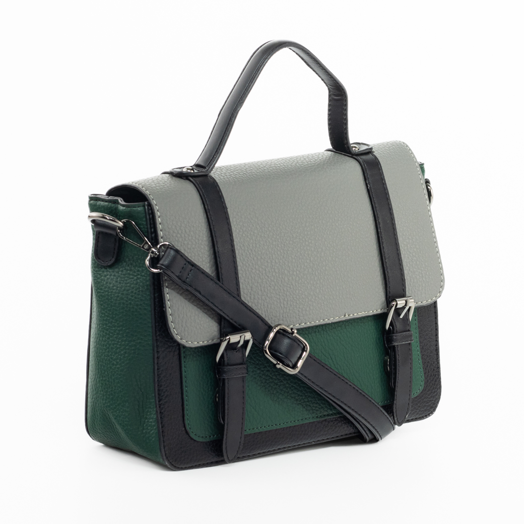 CARTERA ESCOLOR C/ 2 HEBILLAS TAUPE - 2