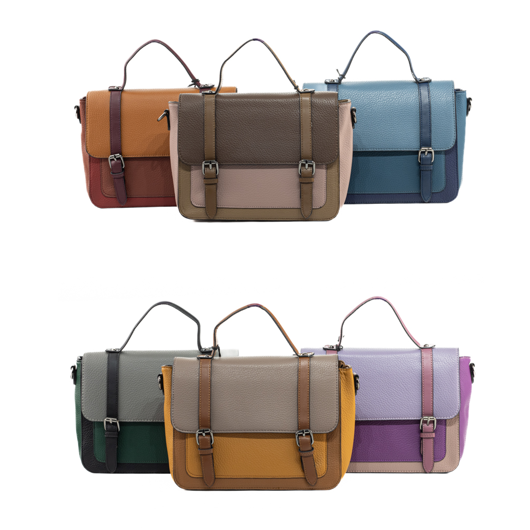 CARTERA ESCOLOR C/ 2 HEBILLAS TAUPE - 5