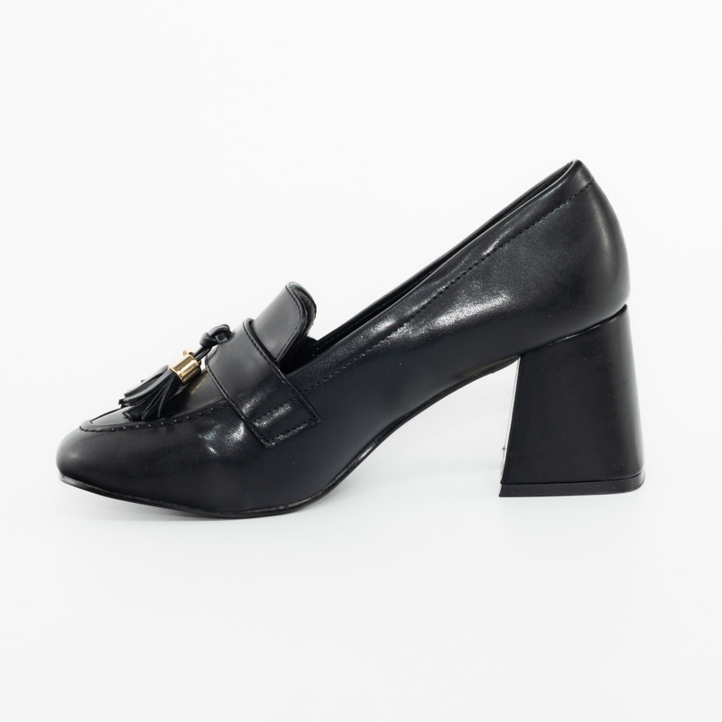 ZAPATO ECOCUERO ELASTICADO NEGRO MAILEA - 3