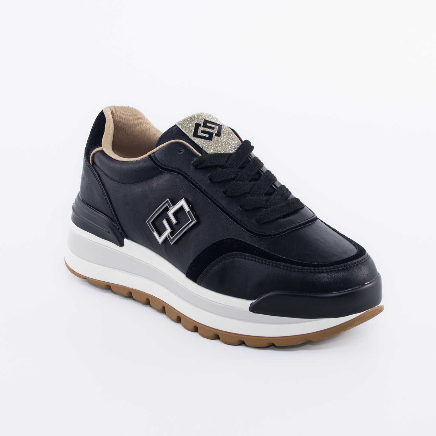ZAPATILLAS ECOCUERO NEGRO MAILEA - 2