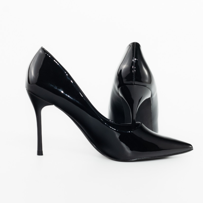 STILETTO GAMUZA ELASTICADA NEGRO MAILEA - 4