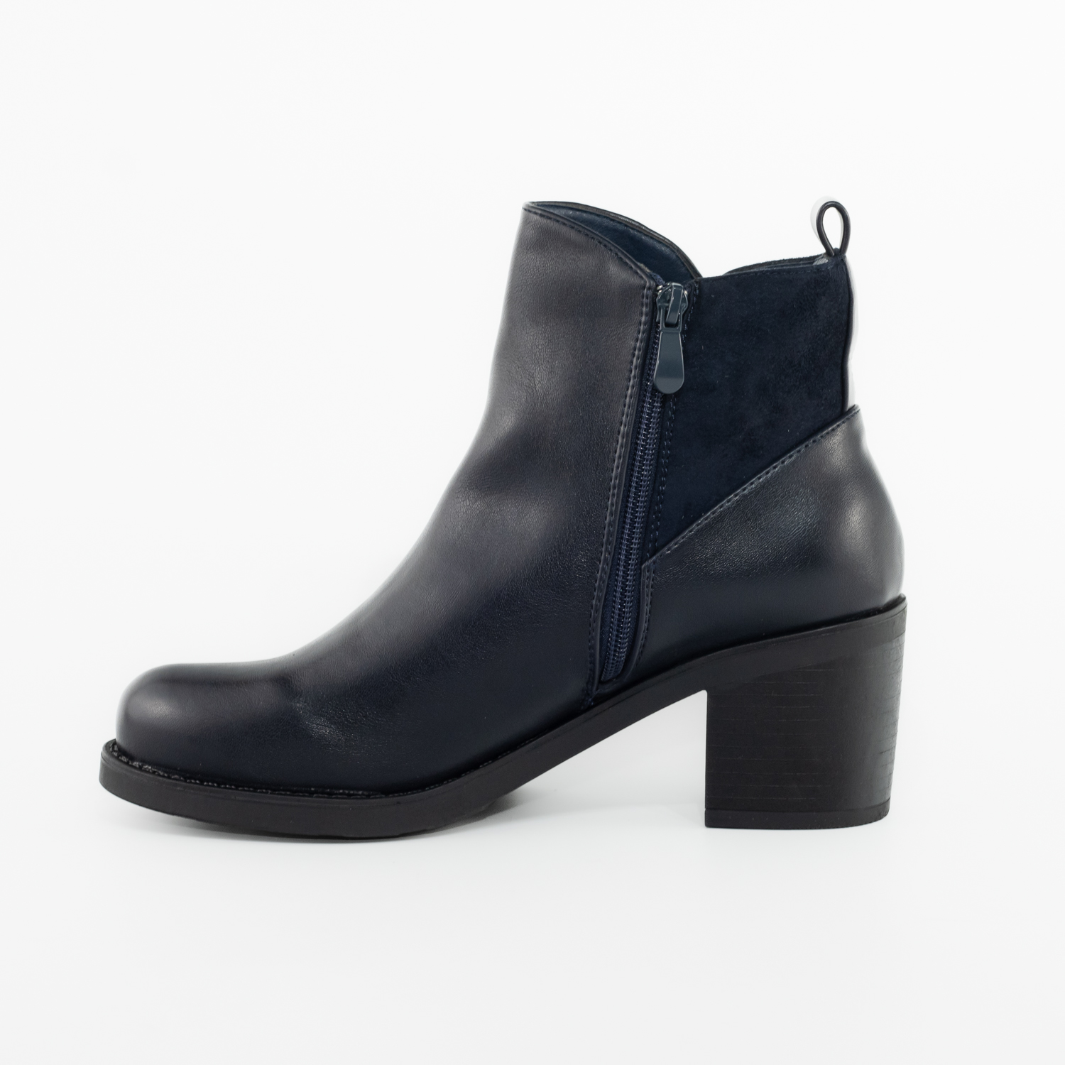 BOTIN ECOCUERO BRILLANTE AZUL MAILEA - 3