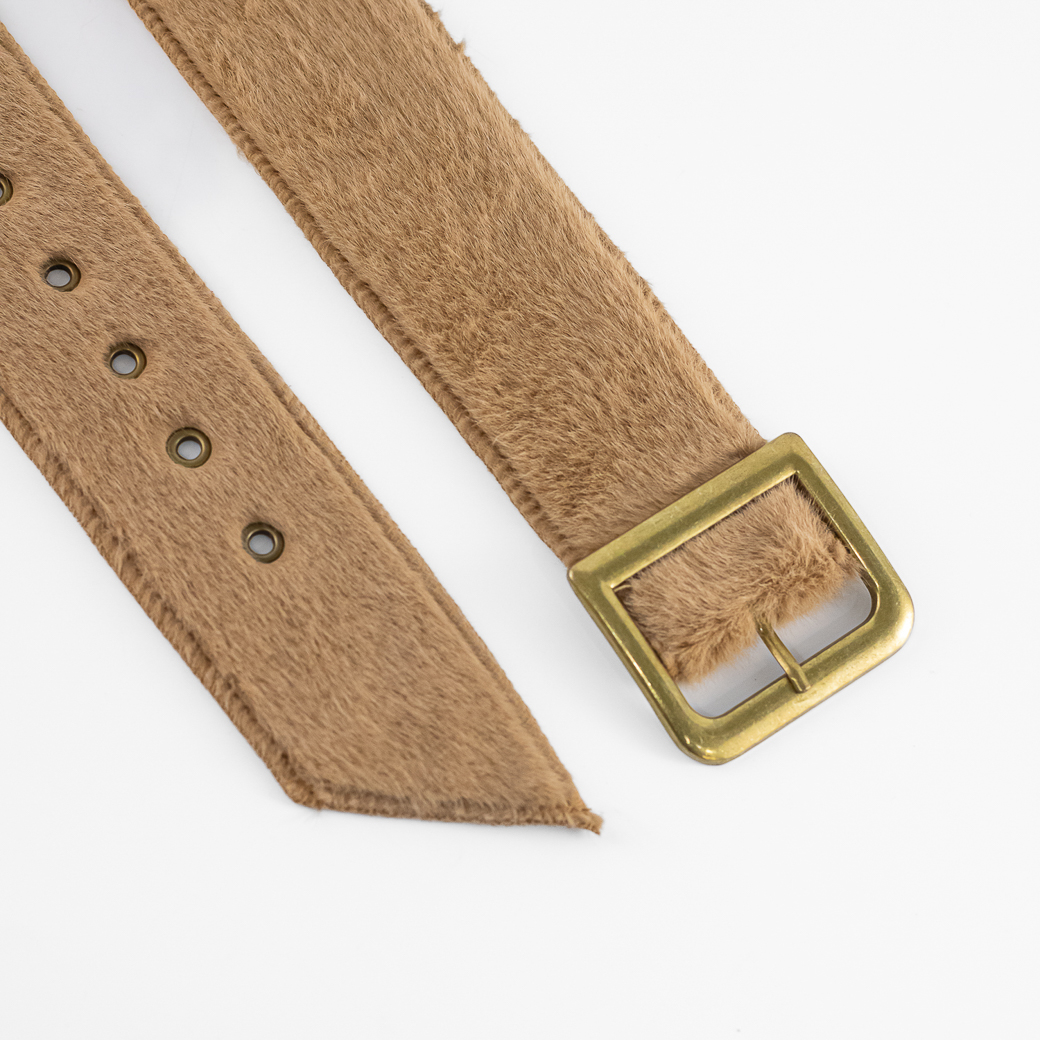 CINTURON FULL PIEL HEBILLA METAL MUJER CAMEL MAILEA - 2