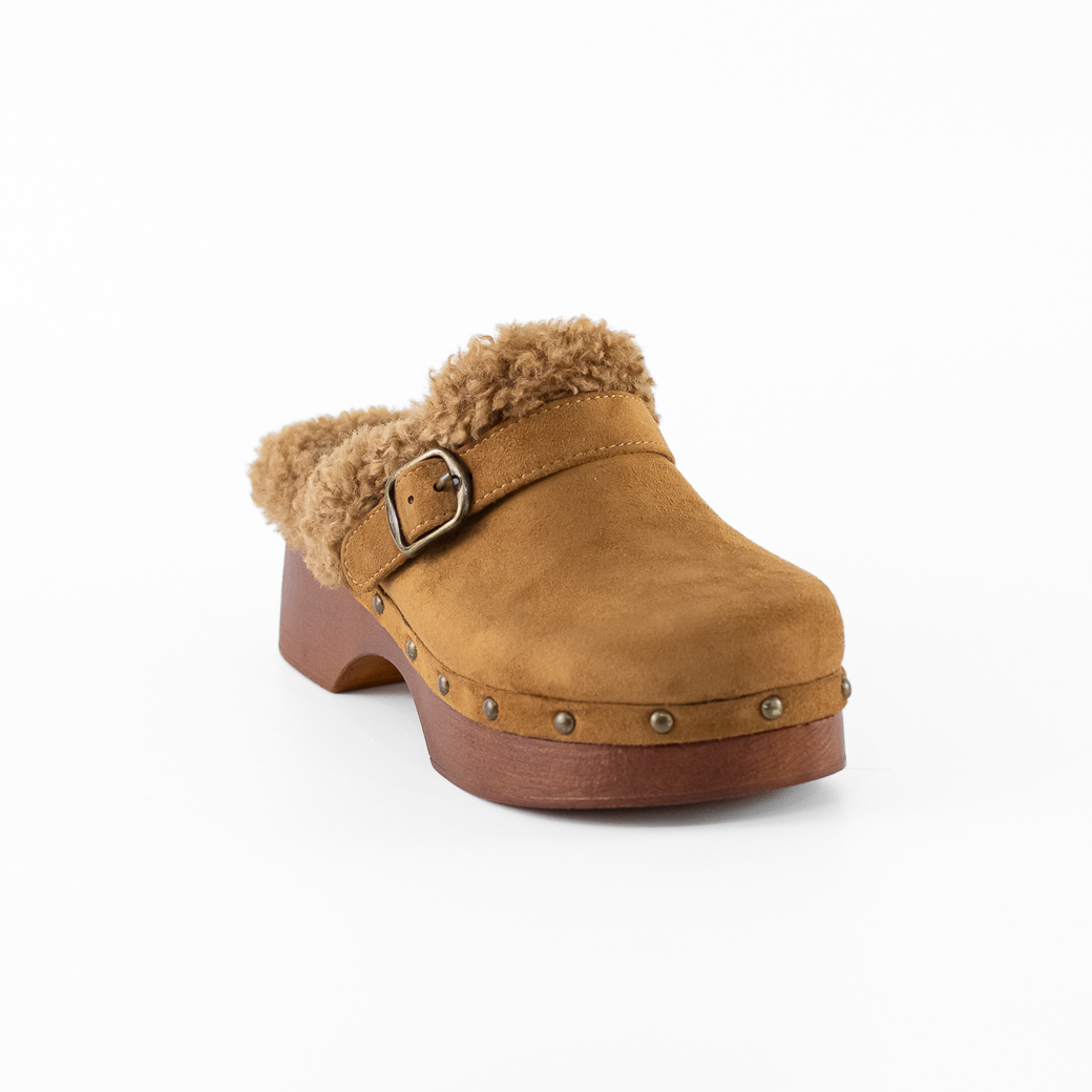 ZUECO CHIPORRO CON HEBILLA 926 MUJER CAMEL MAILEA - 2