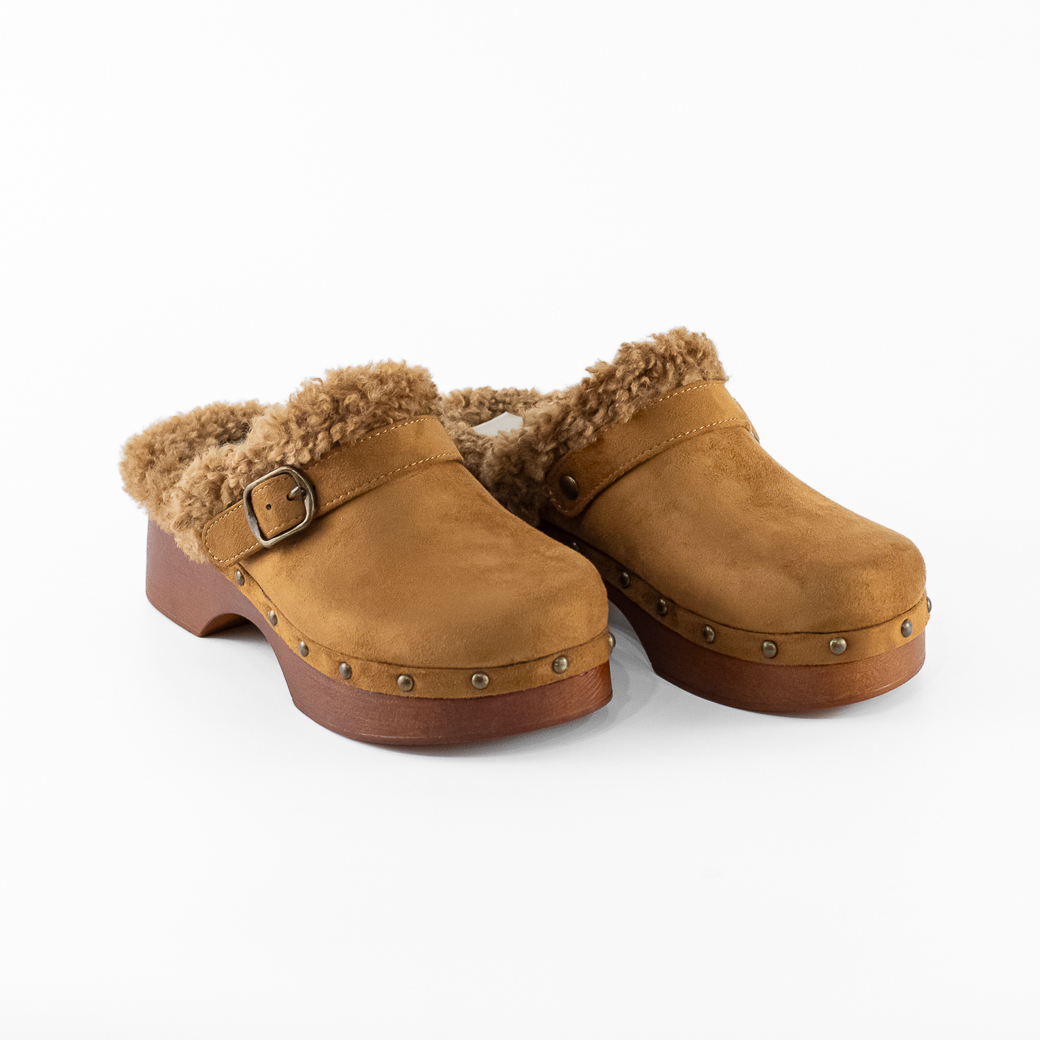 ZUECO CHIPORRO CON HEBILLA 926 MUJER CAMEL MAILEA - 5