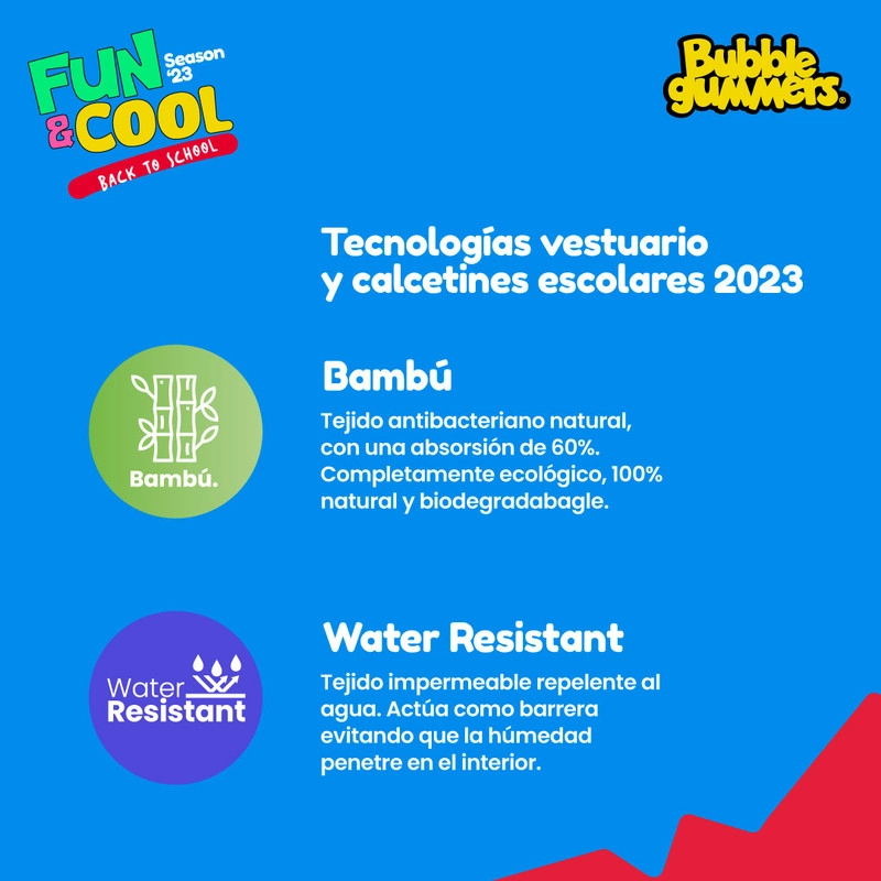 CALCETIN ESCOLAR NIÑA BUBBLEGUMMERS ESCOLAR AZUL OSCURO - 2