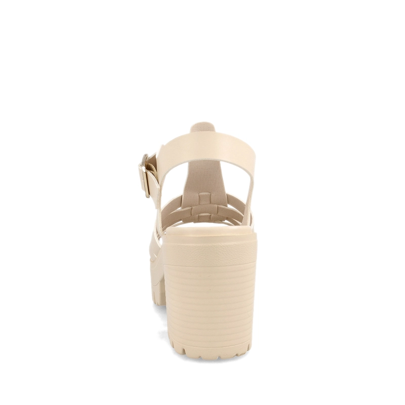 SANDALIA MUJER BATA DIANA BEIGE - 3