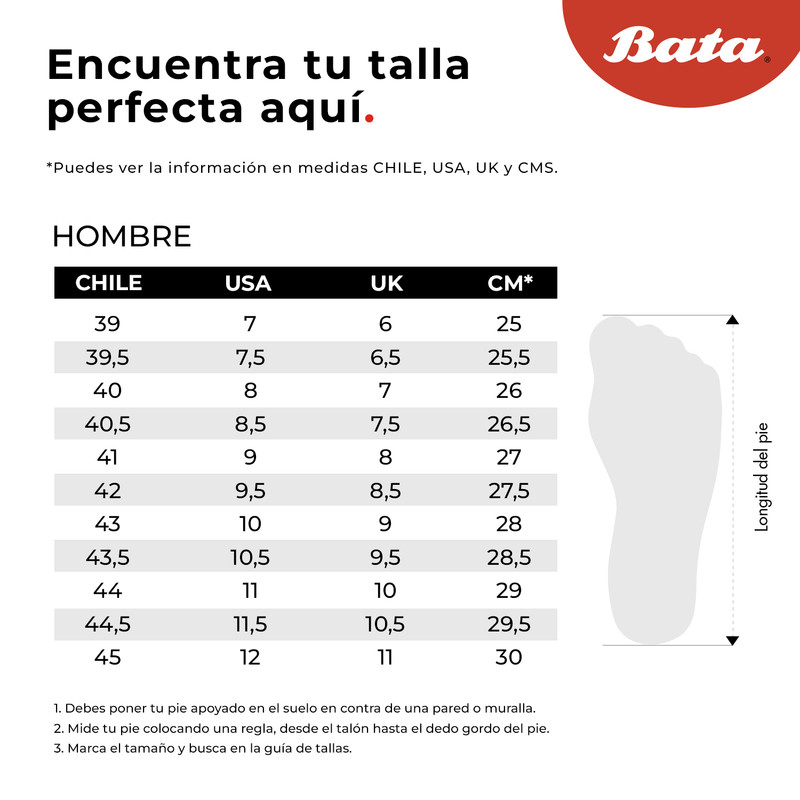 BOTÍN HOMBRE BATA NEGRO CASUAL BTN BA VS TOWN FORMAL - 8