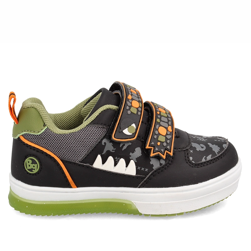 ZAPATILLAS NIÑO BUBBLEGUMMERS URBANAS NEGRO LUCES - 1