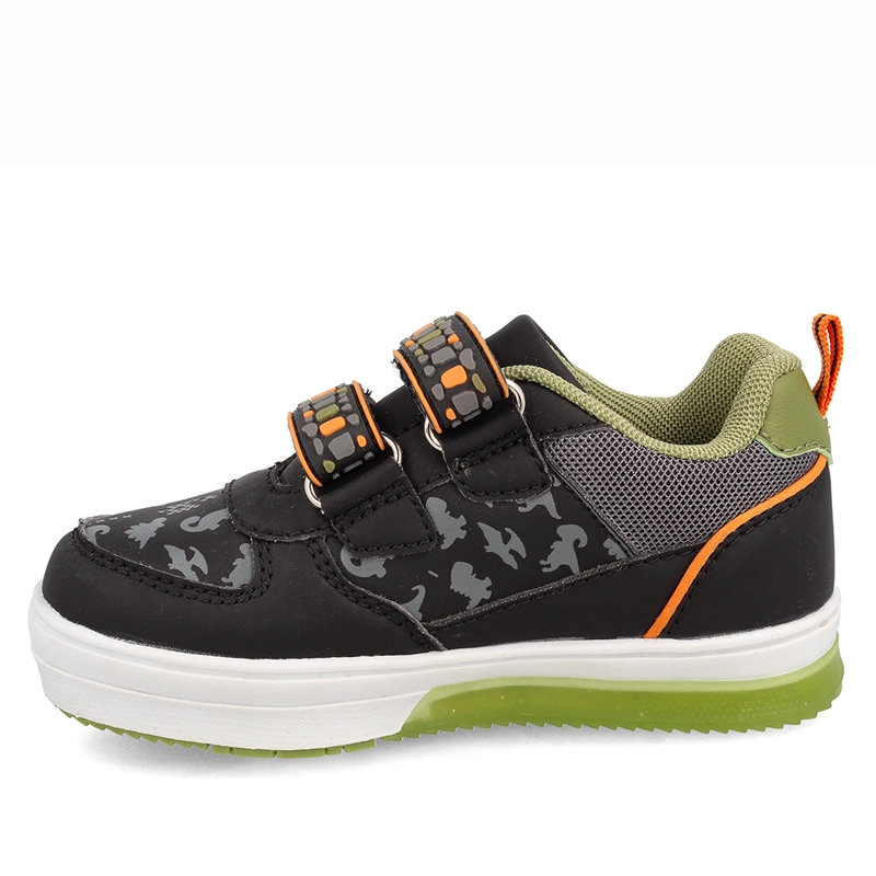 ZAPATILLAS NIÑO BUBBLEGUMMERS URBANAS NEGRO LUCES - 5
