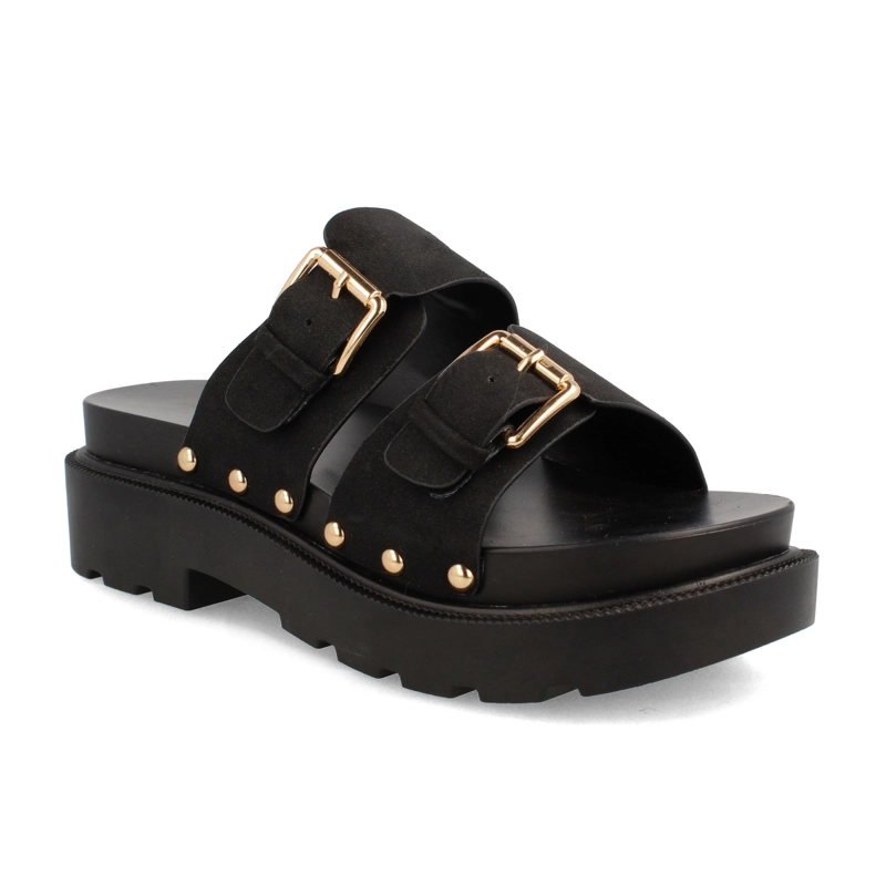 SANDALIAS MUJER BATA NEGRO MERCURY - 2