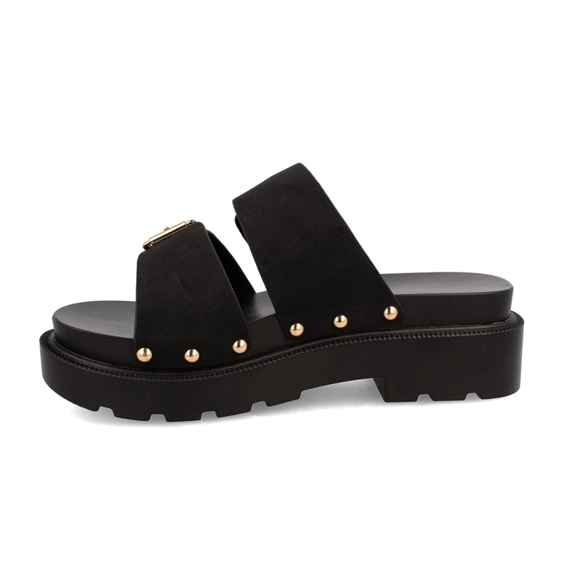 SANDALIAS MUJER BATA NEGRO MERCURY - 4