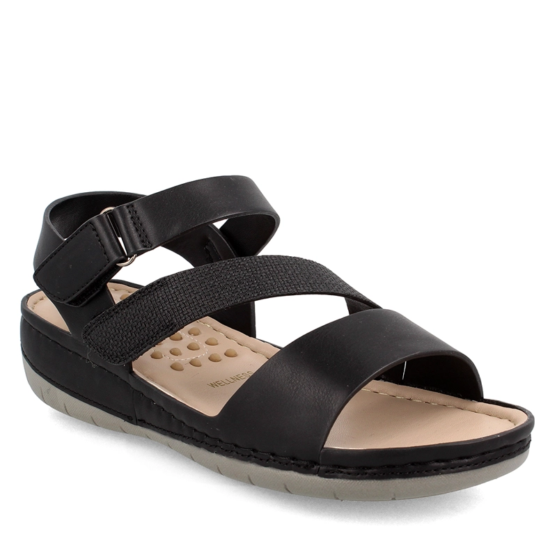 SANDALIAS MUJER BATA NEGRO CUYLER BROCHE - 1