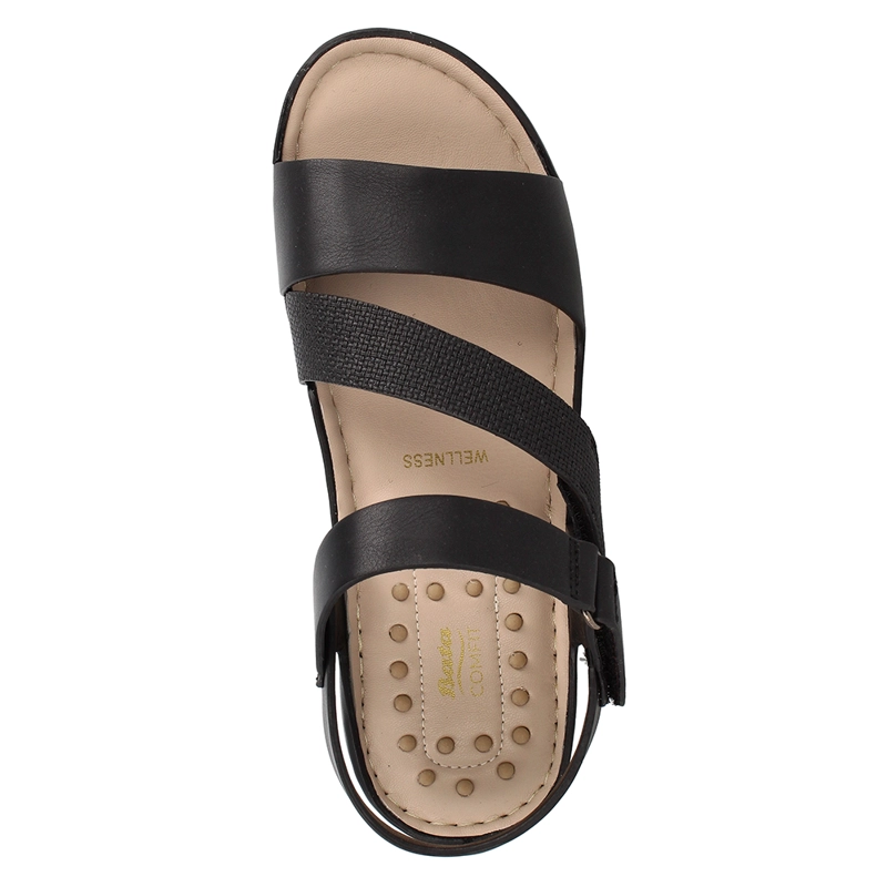 SANDALIAS MUJER BATA NEGRO CUYLER BROCHE - 6