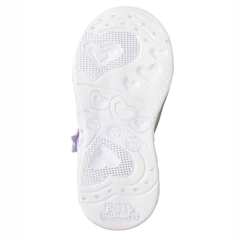 SANDALIA NIÑA BUBBLEGUMMERS LILA HEART LIGHT - 7
