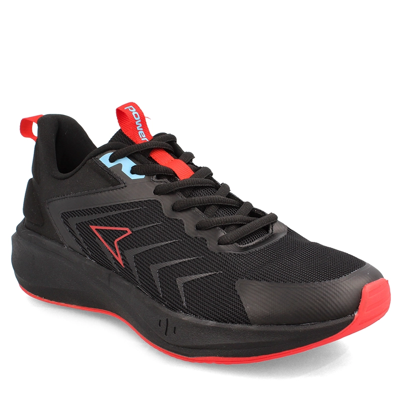 ZAPATILLA HOMBRE POWER SWIFT NEGRO-ROJO - 1