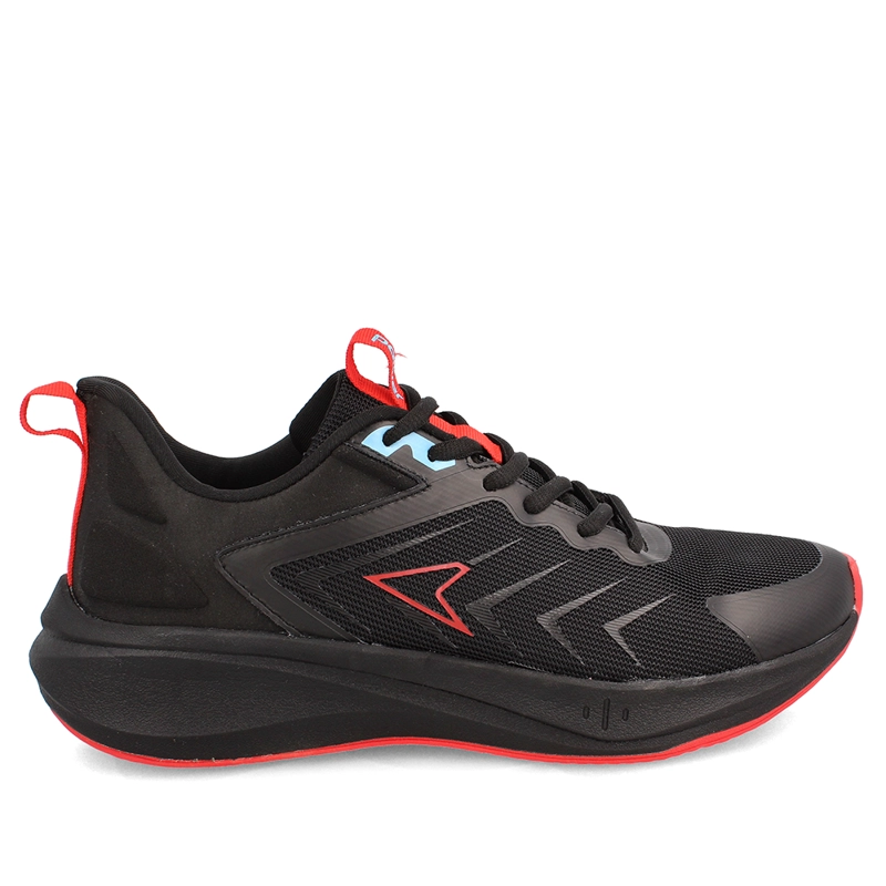 ZAPATILLA HOMBRE POWER SWIFT NEGRO-ROJO - 2