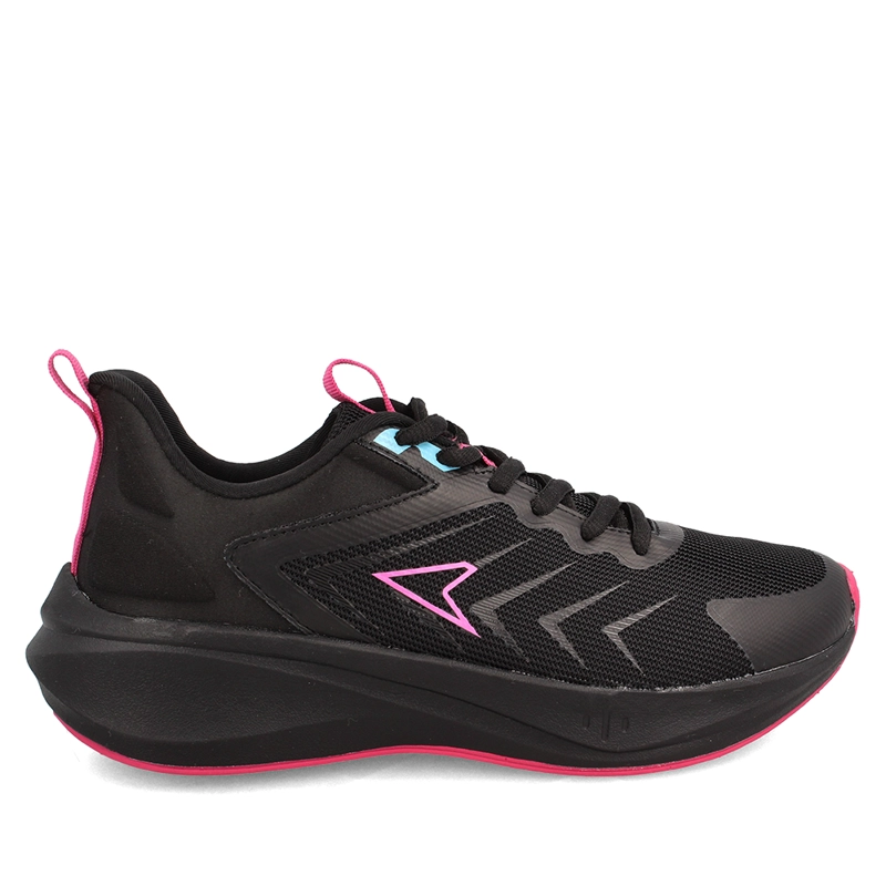 ZAPATILLA MUJER POWER SWIFT NEGRO-ROSADO - 5