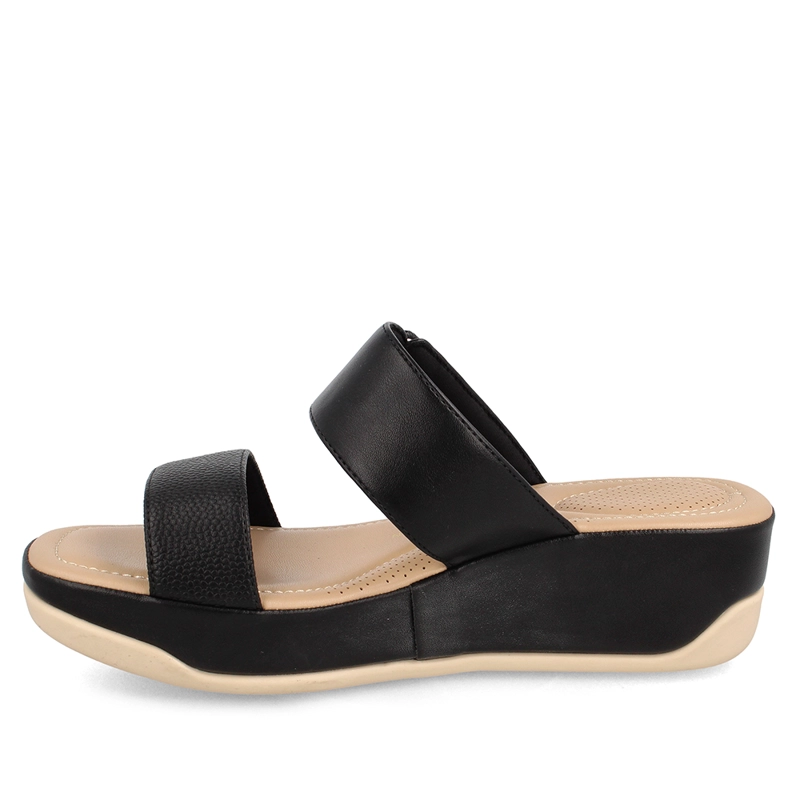 SANDALIA MUJER BATA NEGRO CAROL - 5