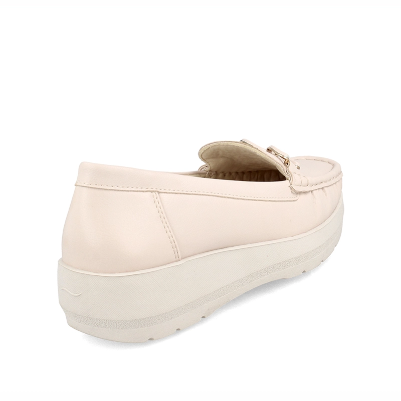 MOCASINES MUJER BATA BLANCO MARA - 4