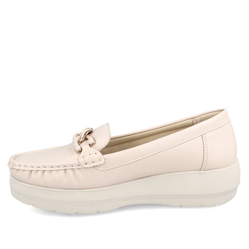 MOCASINES MUJER BATA BLANCO MARA - 5