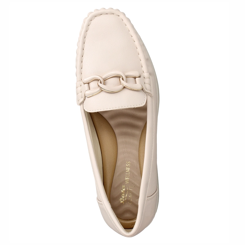 MOCASINES MUJER BATA BLANCO MARA - 6