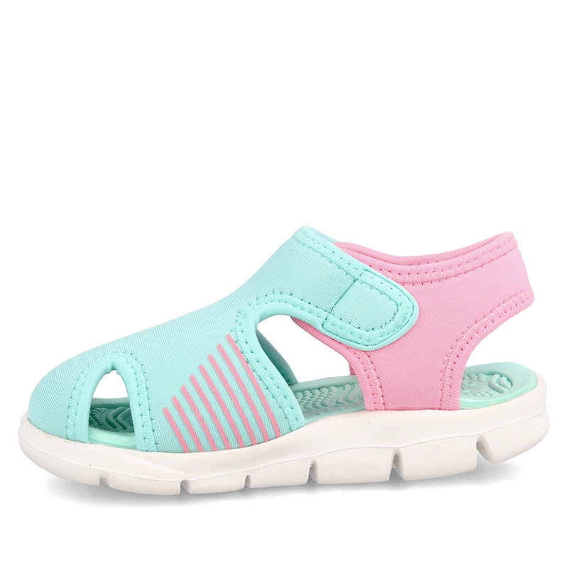 SANDALIA NIÑO BUBBLEGUMMERS CELESTE-ROSADO BENTLEY - 5